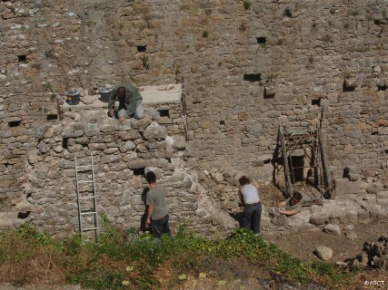 Chantier des b�n�voles REMPART 2009 a Termes