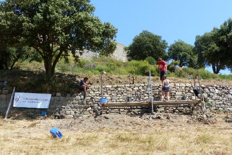 Nettoyage acrobatique au château de Termes, ASCT, bénévolat